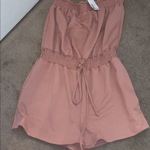 Pink tube romper